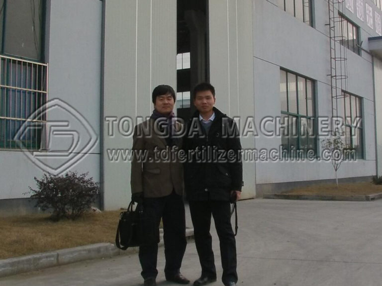 Korea double roller production line customers visited our factory