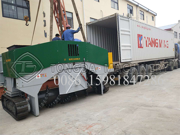 Delivering Crawler Type Compost Turner to Taiwan